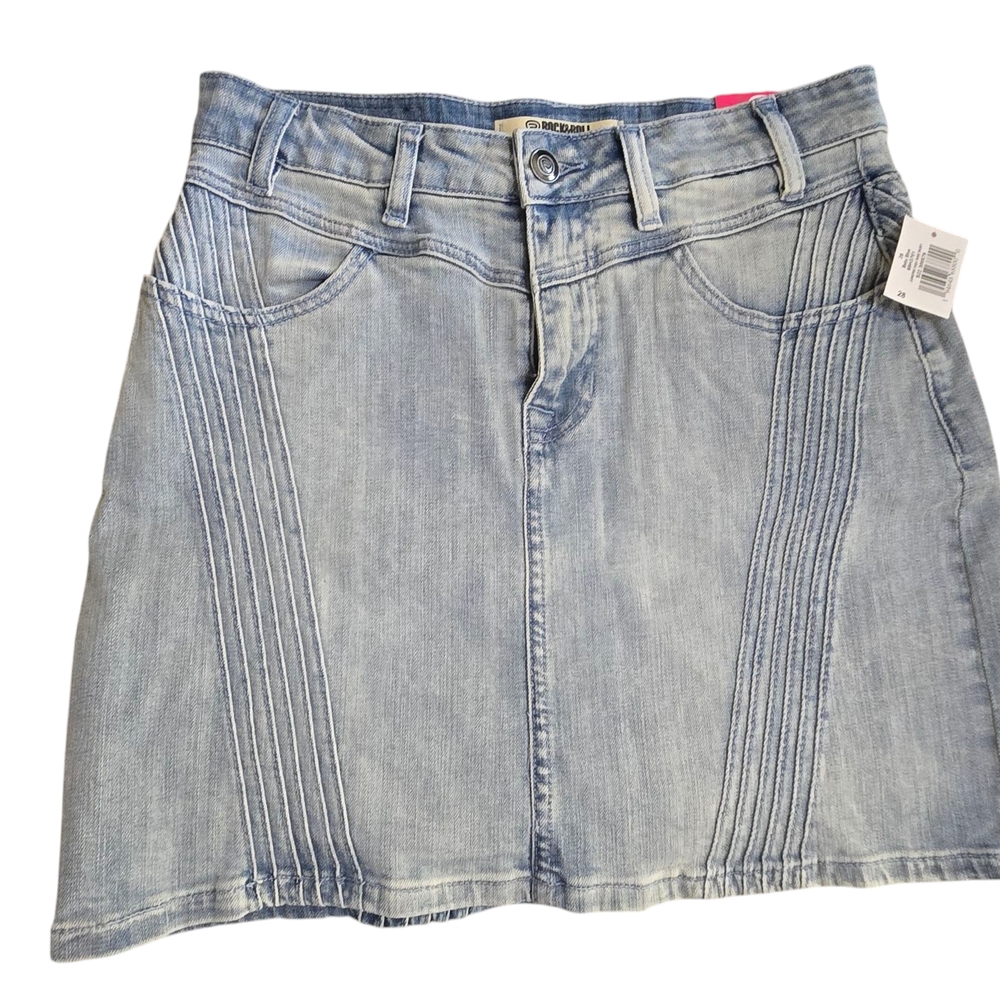 Rock&Roll Junior High Rise Denin Mini Skirt Sise W28 NWT